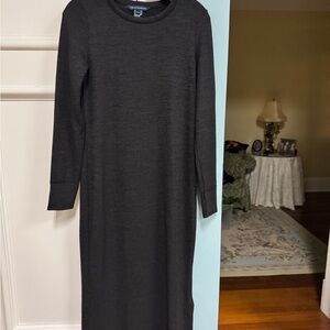 French Connection Charcoal Long Sleeve Dress. Size 12